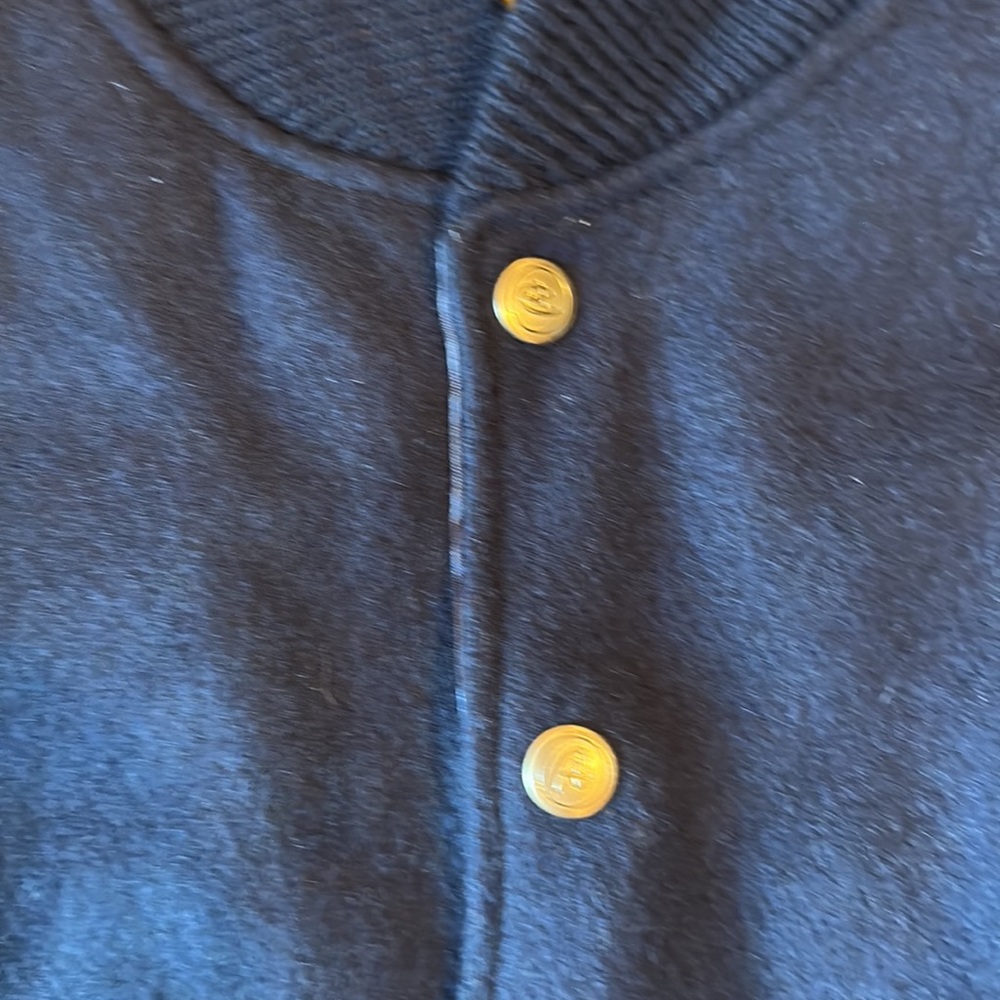 Vintage Disney Mickey Mouse Varsity Jacket Blue Gray - Picture 6 of 14